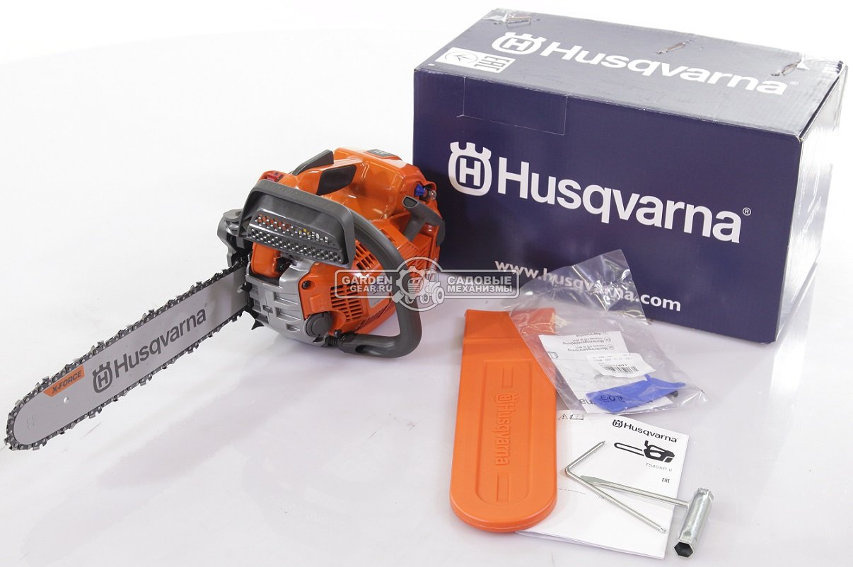 Бензопила сучкорез одноручная Husqvarna T540XP II 14" (SWE, 37,7 куб.см., 1,8 кВт/2,5 л.с., X-Torq, AutoTune II, 3,9 кг.)