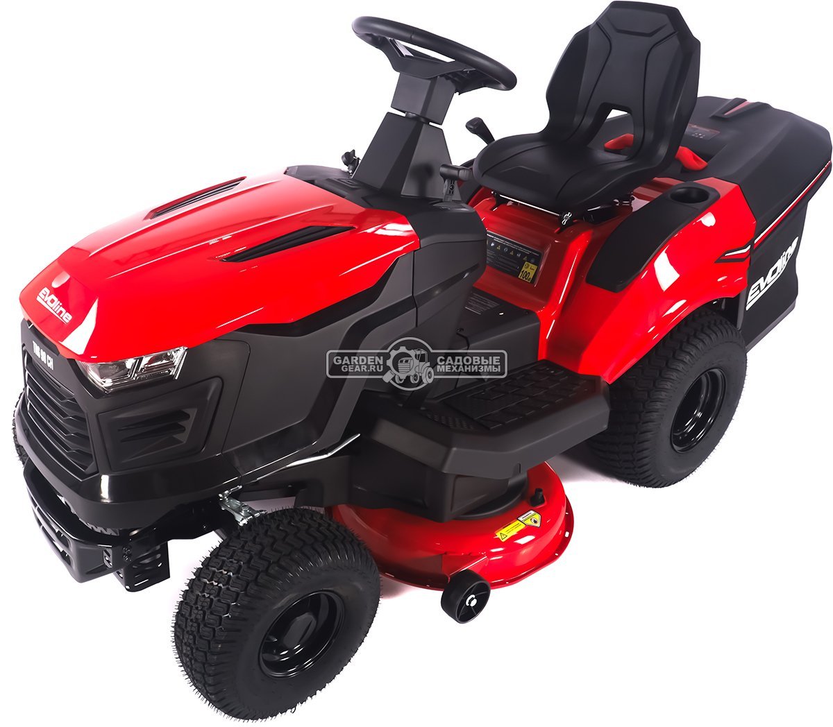 Садовый трактор Evoline TRG 98 CH (PRC, Loncin 452 куб.см., гидростатика, ширина кошения 96 см, травосборник 245 л, 200 кг.)