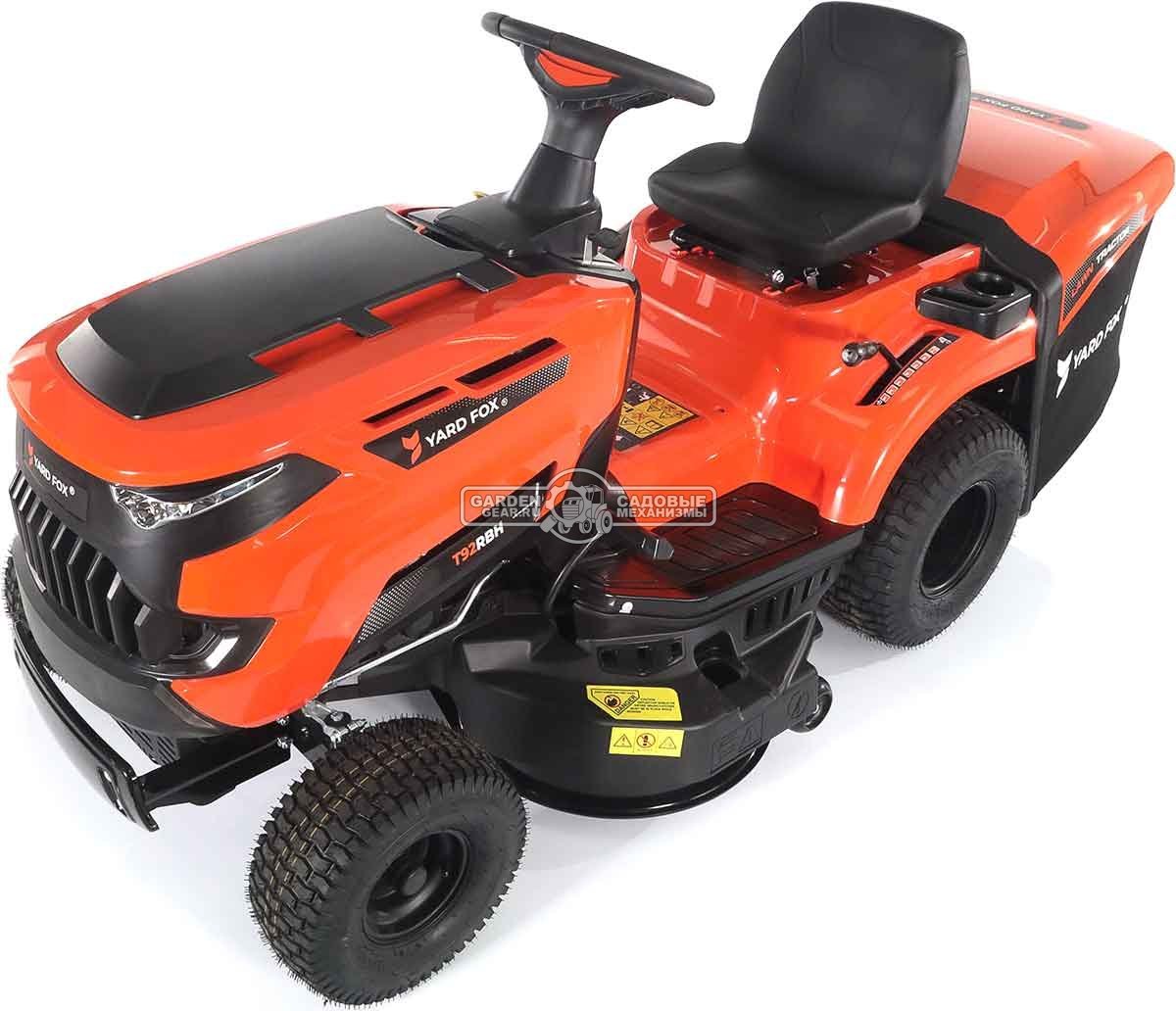 Садовый трактор Yard Fox T 92RBH (PRC, Loncin LC1P90F-1, 452 куб.см., гидростатика, травосборник 245 л, ширина кошения 92 см, 198 кг)