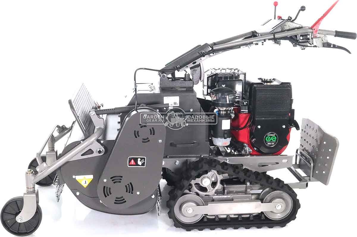 Косилка для высокой травы и кустов Caiman Rolo 390C-T цеповая гусеничная (RUS, 68 см, Caiman Green Engine, 392 куб.см., дифференциал, 295 кг.)