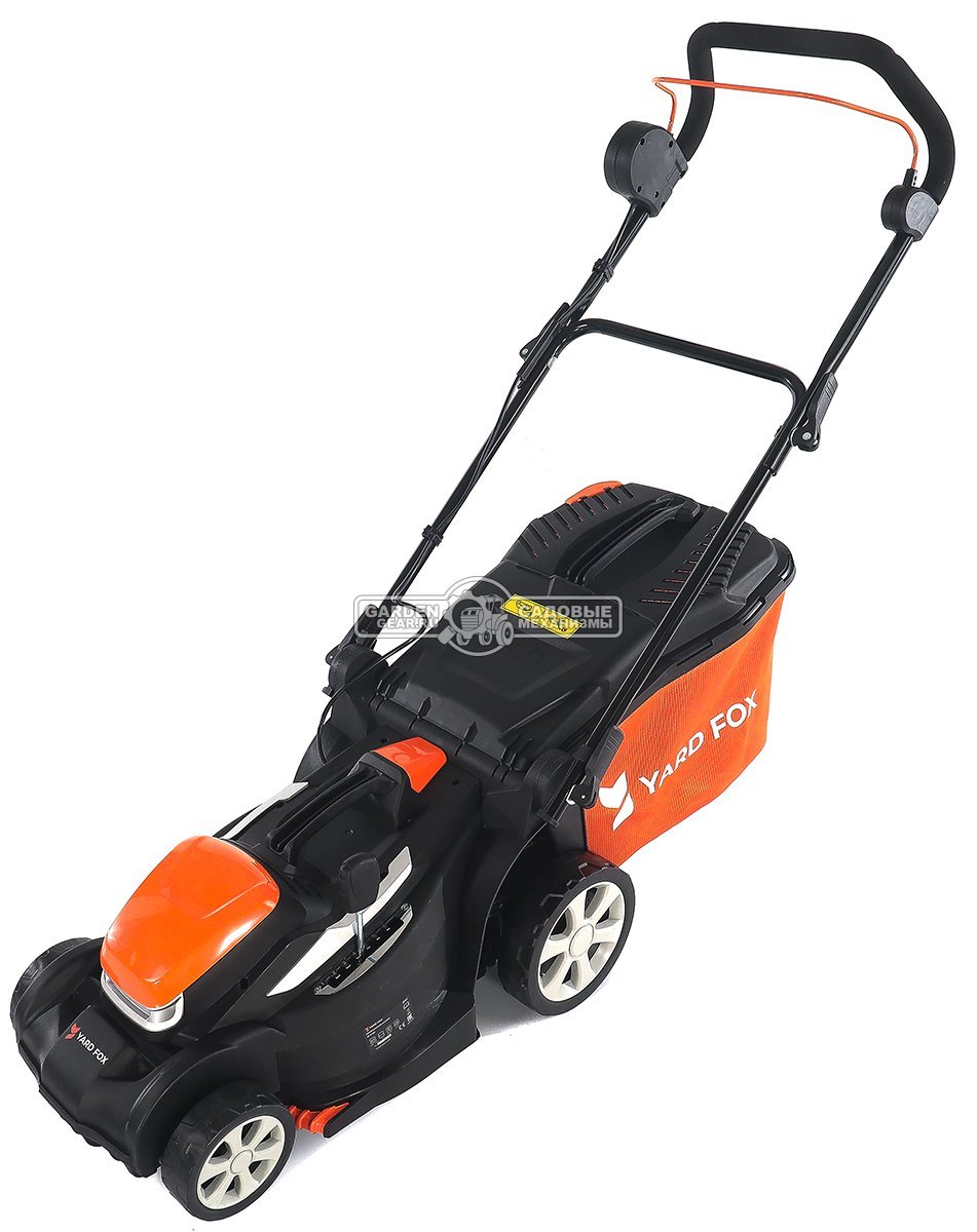 Газонокосилка аккумуляторная Yard Fox EL3435B SET с АКБ 2.5 А/ч и ЗУ (PRC, BL 40В, пластик, 34 см, 35 л, 8 кг)