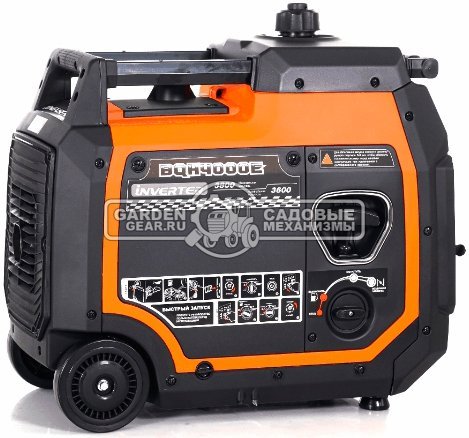Бензиновый генератор инверторный EVOline BQH 4000 E с электрозапуском (PRC, 224 см3, 3.8/3.6 кВт, 7.8 л, 35 кг)