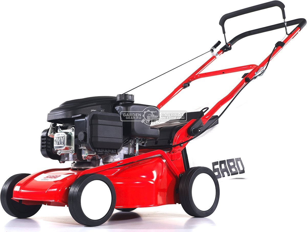 Газонокосилка бензиновая SABO 40-CLASSIC несамоходная (GER, 40 см., Sabo, 139 куб.см., сталь, травосборник 40 л., 24 кг.)