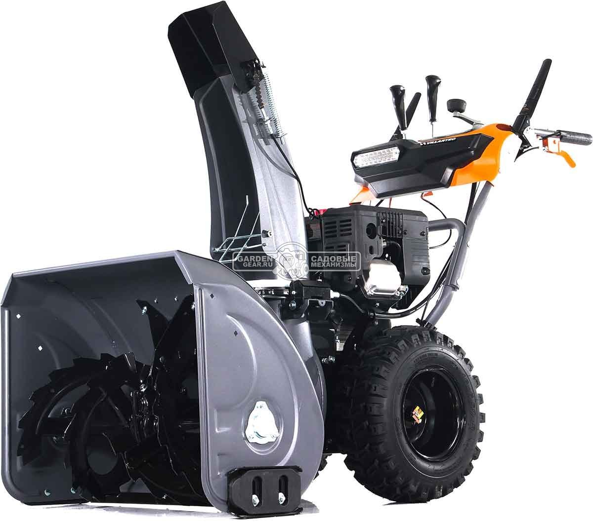 Снегоуборщик Villartec WB9071E MY2024 (PRC, 71 см, Loncin 252 см3, эл/стартер 220В, фара, подогр. рукояток, разблокировка колес, скорости 6/2, 105 кг)