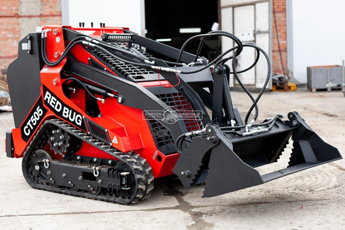 Ковш челюстной RED 130 см. для мини-погрузчика, 170 кг.