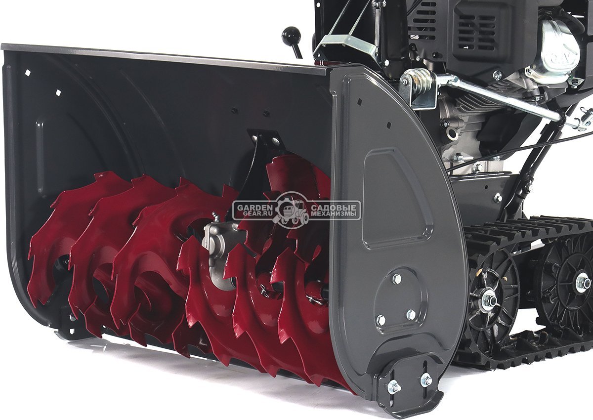 Снегоуборщик Evoline SBG 760 TLE гусеничный (PRC, 76 см, Loncin, 420 см3, эл/стартер 220В, фара, разблокировка гусениц, подогрев рукояток, 130 кг)