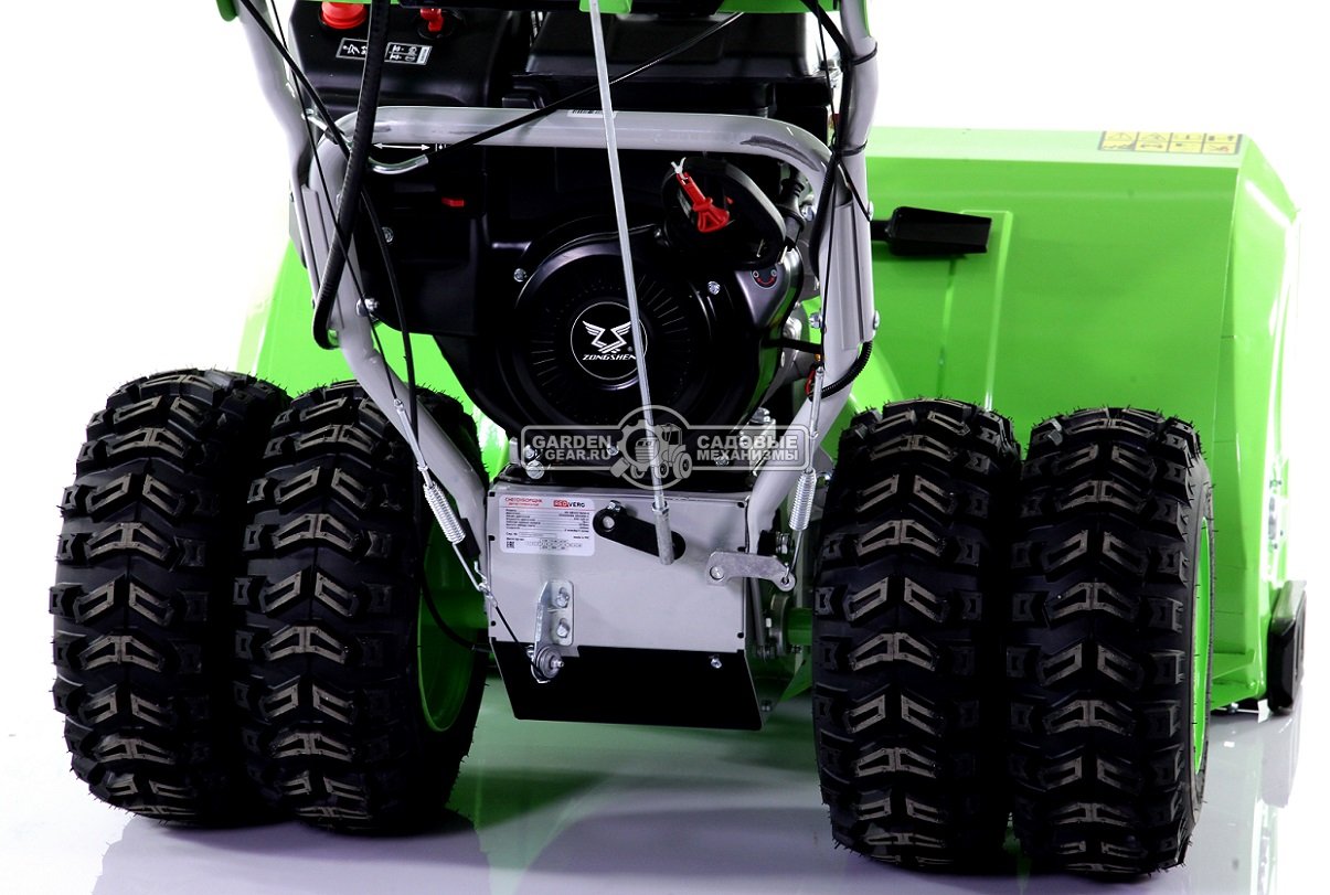 Снегоуборщик RedVerg RD-SB107/15DW-E сдвоенные колеса (PRC, 107 см, Zongshen, 420 см3, эл/стартер 220В, фара, скорости 6/2, 176 кг)