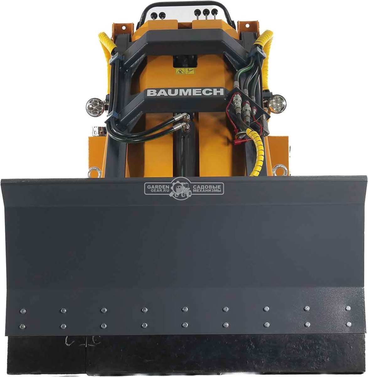 Универсальная машина мини-погрузчик Baumech ML-03 Pro + гидравлический отвал 120 см. с двигателем Zongshen GB750 EFI V-Twin инжектор