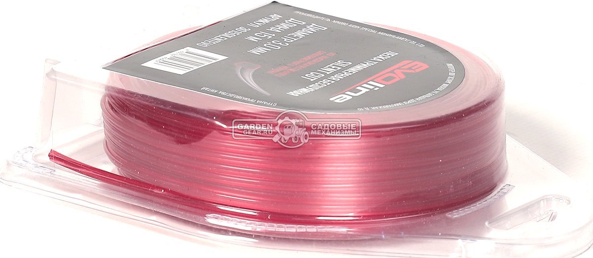 Леска EVOline 3,0 мм, 15 м, витой квадрат, бесшумная