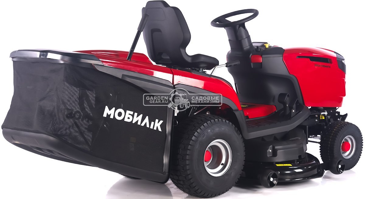 Садовый трактор Мобил К XP124 Премиум (PRC, Loncin V-Twin, 708 куб.см., гидростатика, мульчирование, 240 л. эл/лифт, ширина кошения 124 см, 285 кг)