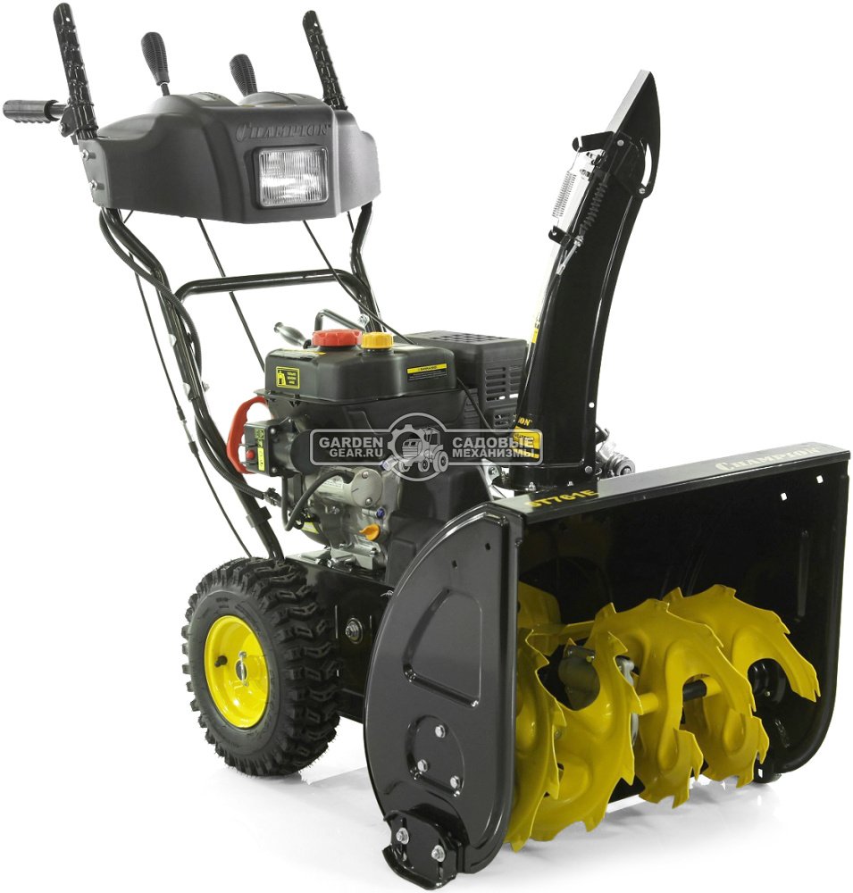 Снегоуборщик Champion ST761E (PRC, 61 см., Champion зимний, 212 куб.см., скорости 6/2, эл/стартер 220В, фара, 81 кг)