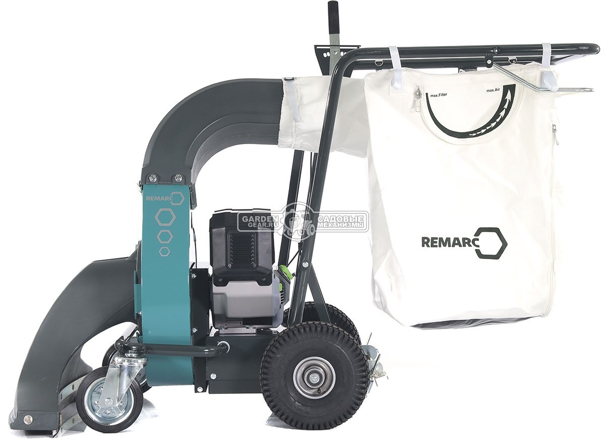 Садовый пылесос аккумуляторный Remarc LS 5000 BE cамоходный (2 аккумулятора 56 В, 12 А/ч, зарядное устройство, 87 кг.)