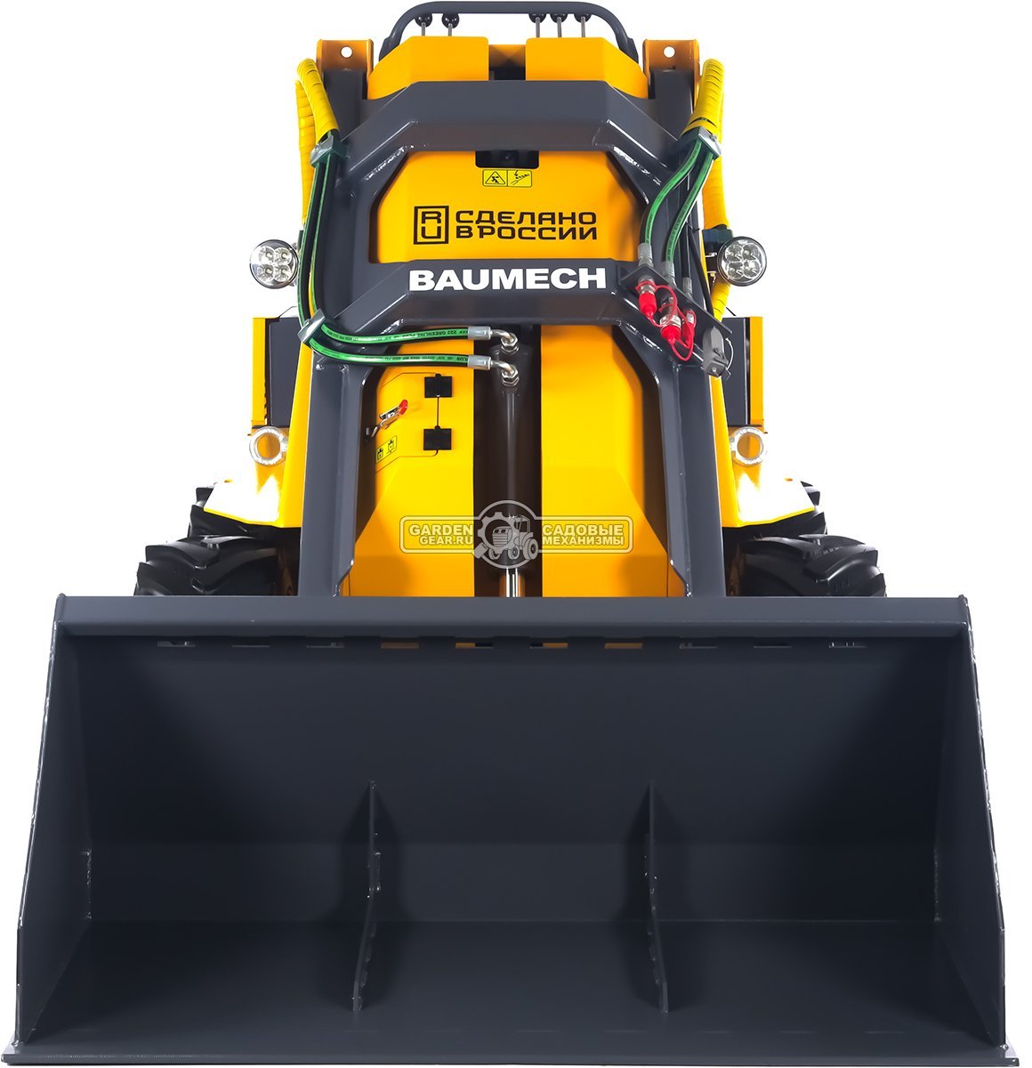 Универсальная машина мини-погрузчик Baumech ML-02 Pro + ковш для снега 120 см. с двигателем Zongshen GB750 V-Twin