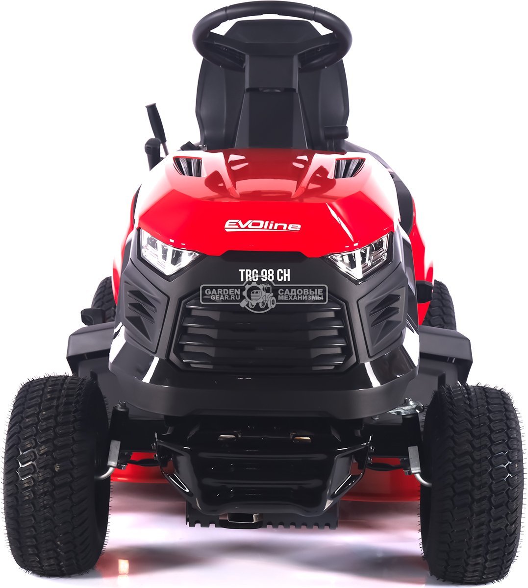 Садовый трактор Evoline TRG 98 CH (PRC, Loncin 452 куб.см., гидростатика, ширина кошения 96 см, травосборник 245 л, 200 кг.)