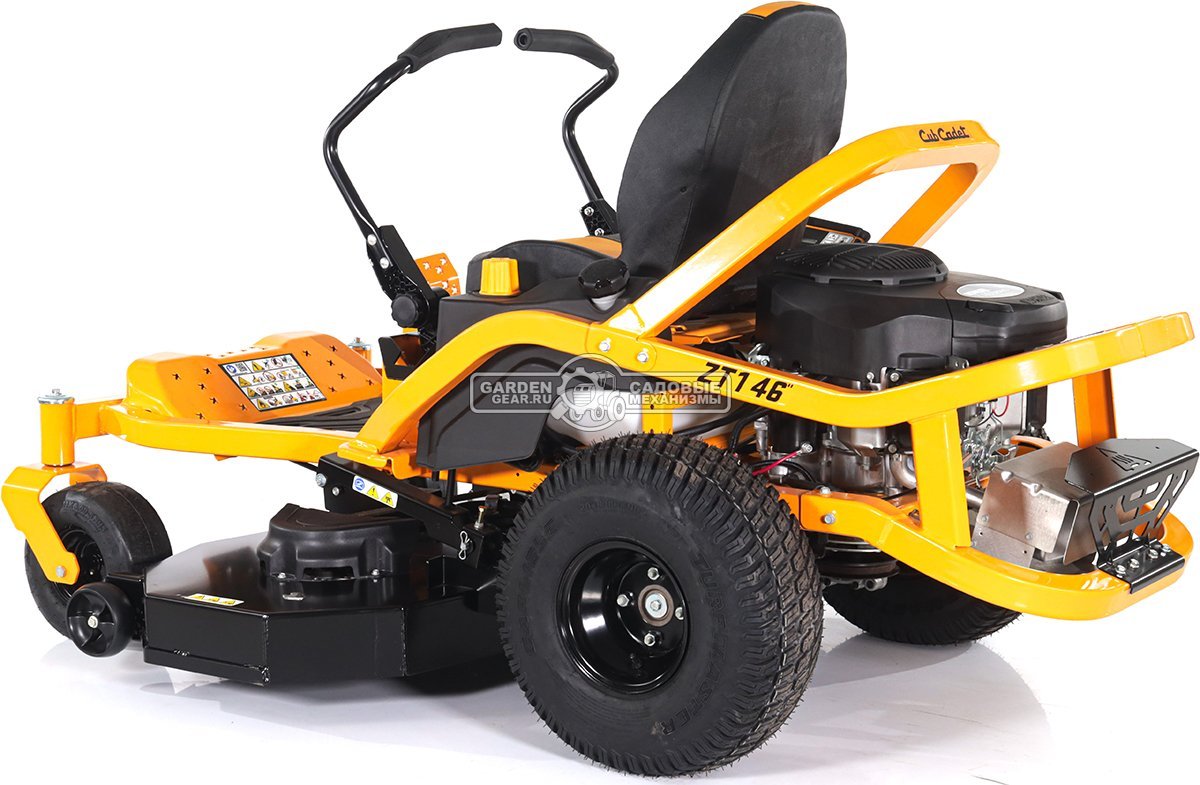 Садовый райдер Cub Cadet ZT1 46 Ultima с нулевым радиусом разворота (USA, Kohler KT7000 V-Twin, 725 куб.см., гидростатика, ширина 117 см., 256 кг)