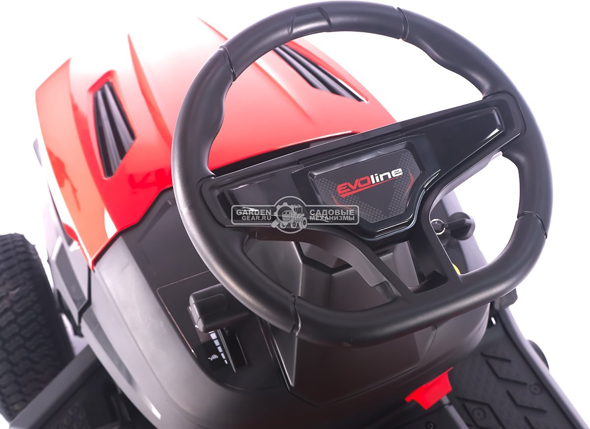Садовый трактор Evoline TRG 98 CH (PRC, Loncin 452 куб.см., гидростатика, ширина кошения 96 см, травосборник 245 л, 200 кг.)