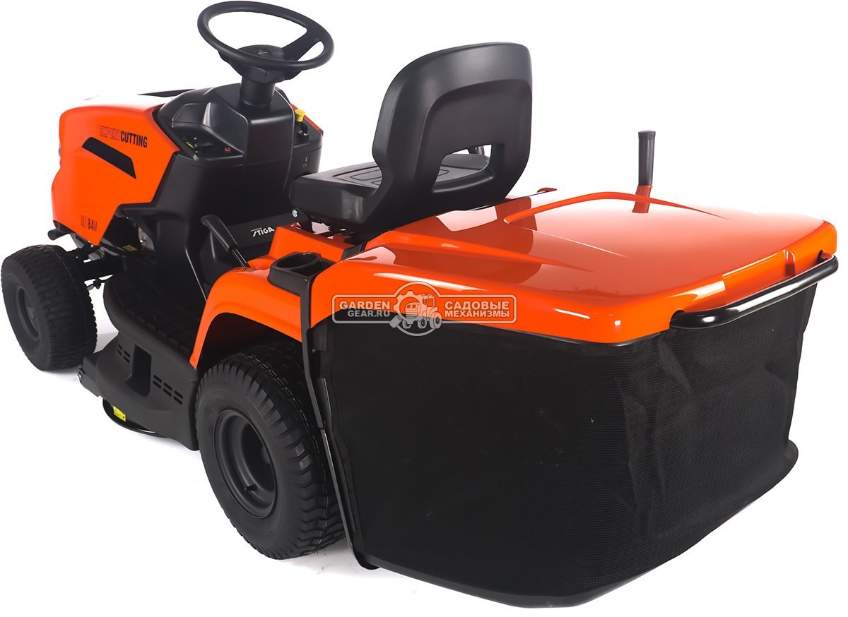 Садовый трактор Daewoo DLT 84M (PRC, Stiga ST400, 414 куб.см., механика, ширина кошения 84 см., травосборник 200 л., мульчирование, 190,5 кг.)