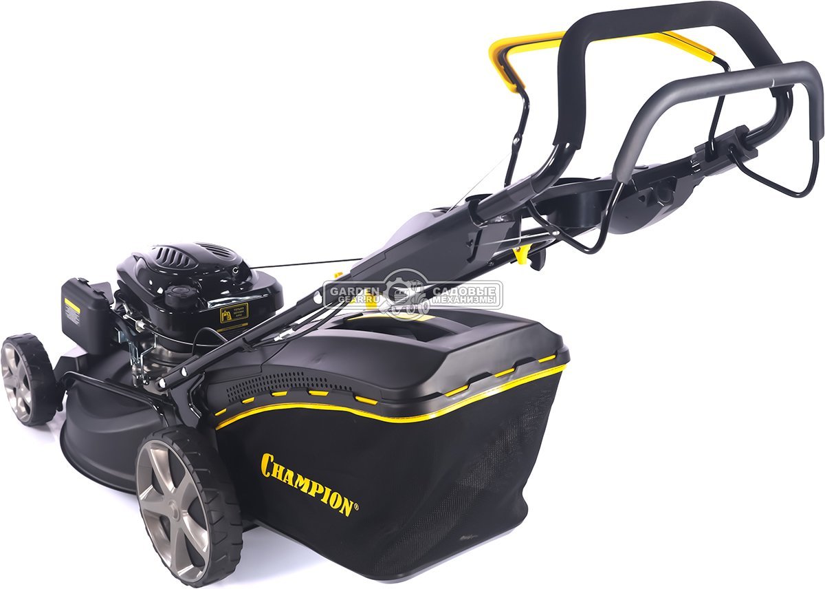Газонокосилка бензиновая Champion LM5344 Pro (PRC, 53 см, Champion, 196 см3, сталь, 65 л, 4 в 1, 38 кг)
