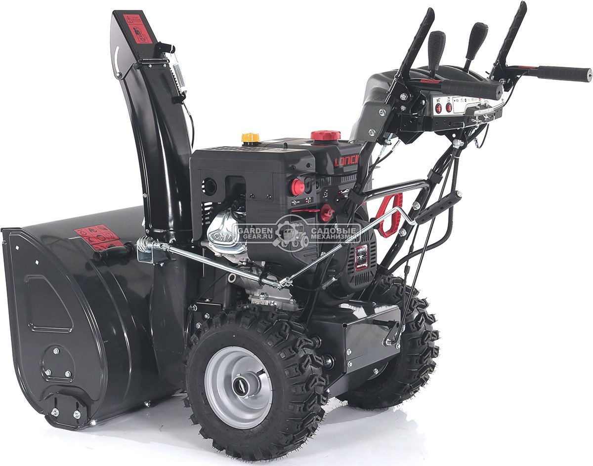 Снегоуборщик Evoline SBG 700 LE (PRC, 70 см, Loncin 383 см3, эл/стартер 220В, фара, автоматич. дифференциал, скорости 6/2, подогрев рукояток,120 кг)