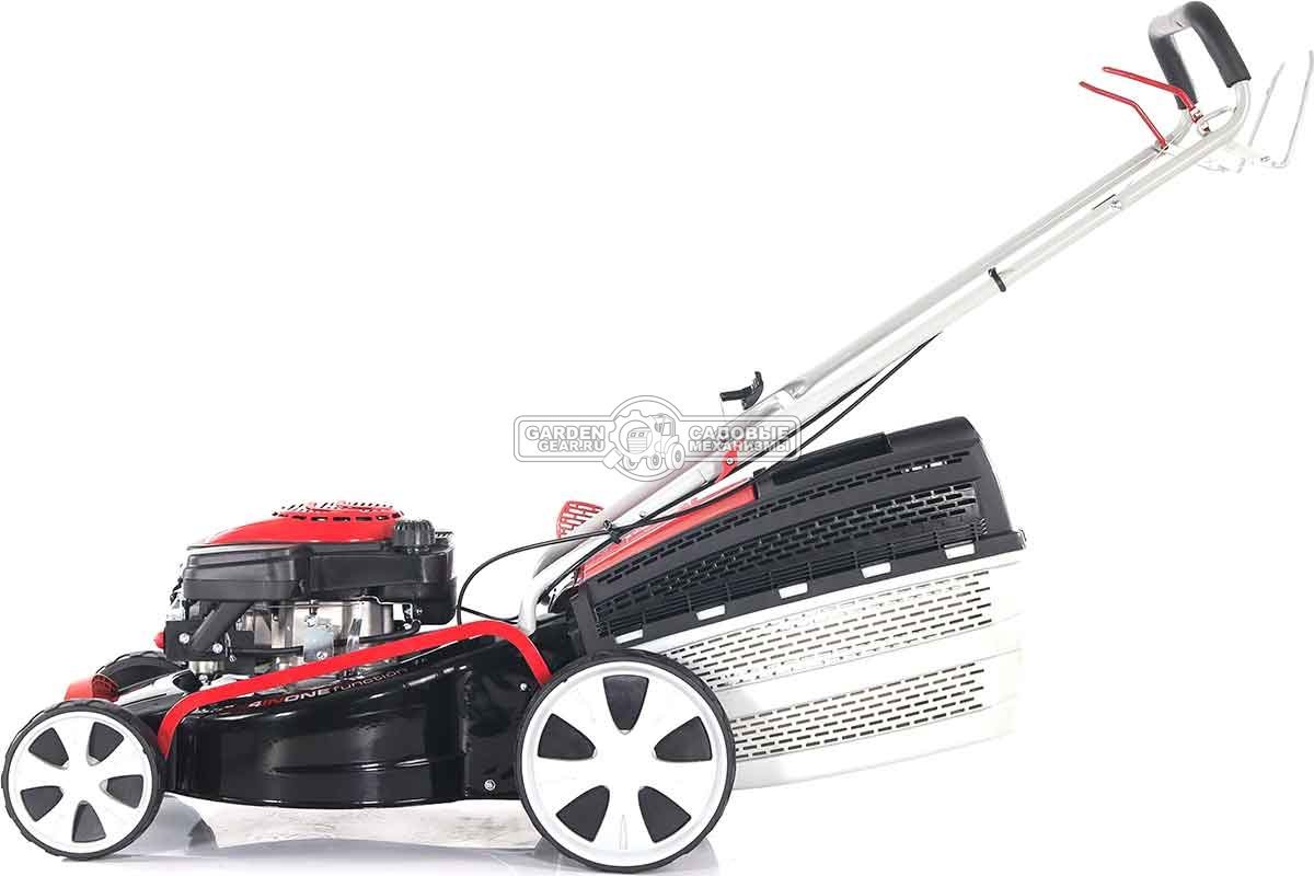 Газонокосилка бензиновая Geos Classic 46 SP-S Plus (PRC, 46 см, Sanli, 140 см3, сталь, 4 в 1, 65 л, 32 кг)