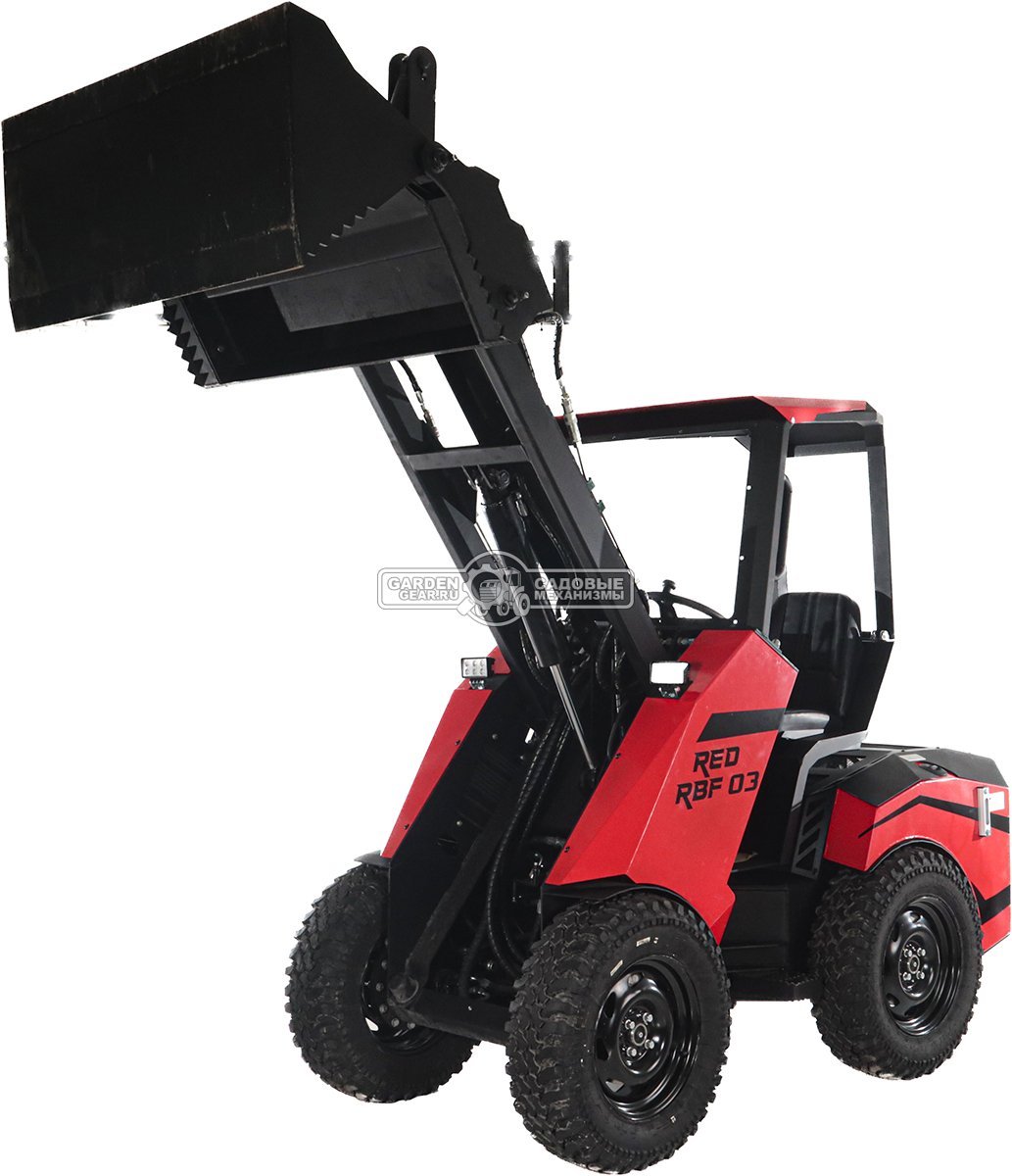 Ковш челюстной RED 130 см. для мини-погрузчика, 170 кг.