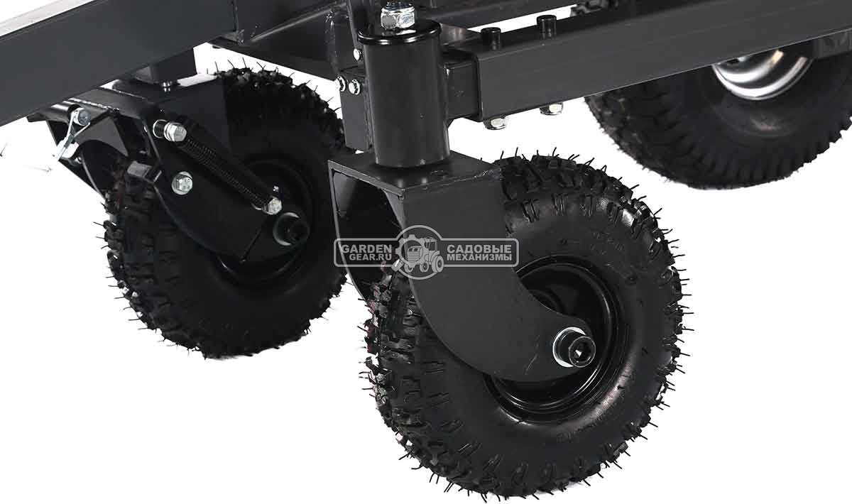 Измельчитель веток ZimAni BL 120 (PRC, Loncin 420 куб.см., 15 л.с. с электростартером, вал с 3-мя ножами, ветки до 120 мм, двуосный прицеп, 315 кг)