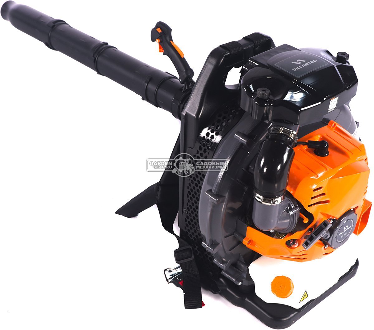 Воздуходувка бензиновая ранцевая Villartec BX800 (PRC, 79.4 см3, 3.0 кВт/4.1 л.с., 1316 м3/ч, 96 м/с, 10.3 кг)