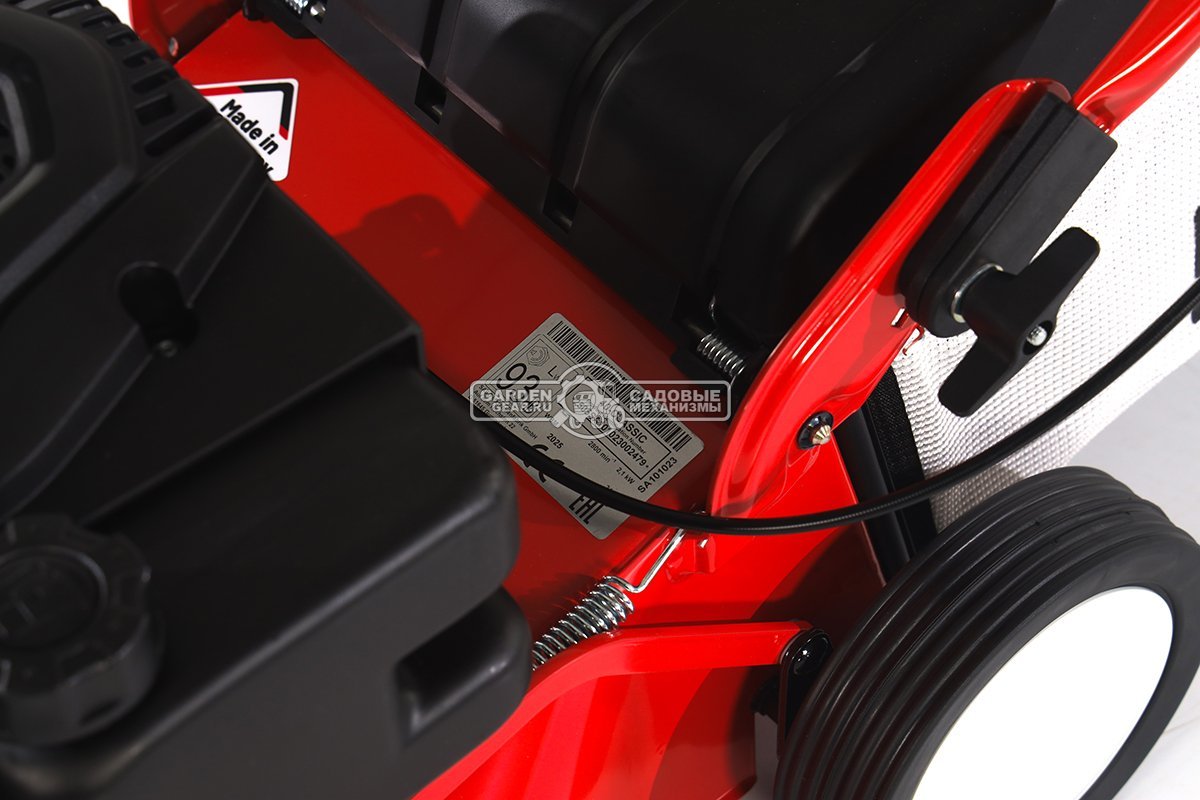 Газонокосилка бензиновая SABO 40-CLASSIC несамоходная (GER, 40 см., Sabo, 139 куб.см., сталь, травосборник 40 л., 24 кг.)