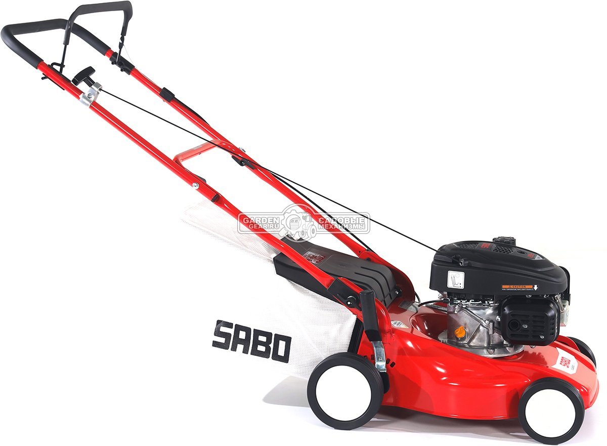 Газонокосилка бензиновая SABO 40-CLASSIC несамоходная (GER, 40 см., Sabo, 139 куб.см., сталь, травосборник 40 л., 24 кг.)