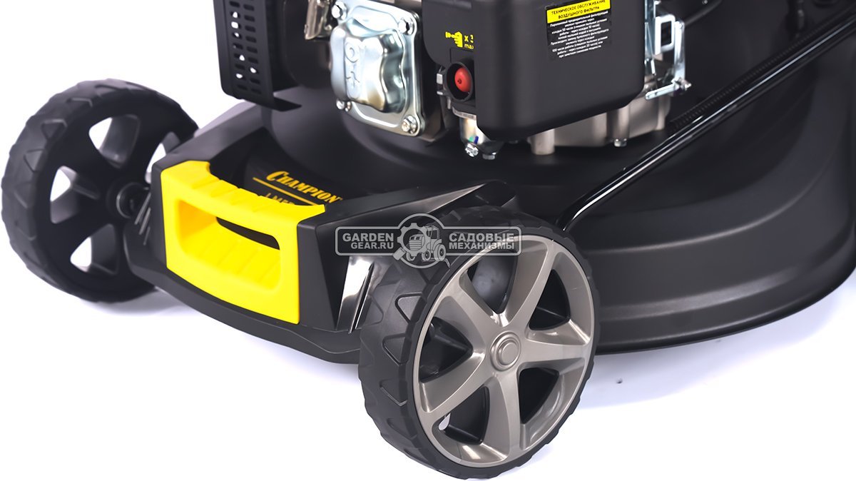 Газонокосилка бензиновая Champion LM5344 Pro (PRC, 53 см, Champion, 196 см3, сталь, 65 л, 4 в 1, 38 кг)
