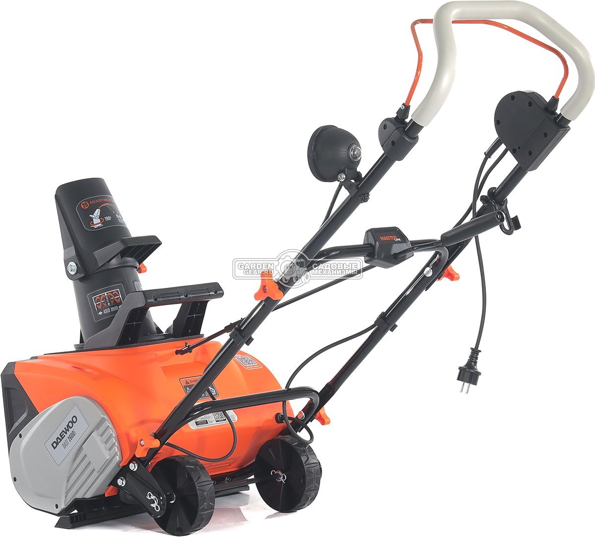 Снегоуборщик электрический Daewoo DAST 2600E (PRC, 46 см., 2600 Вт., LED фара, 15,5 кг.)