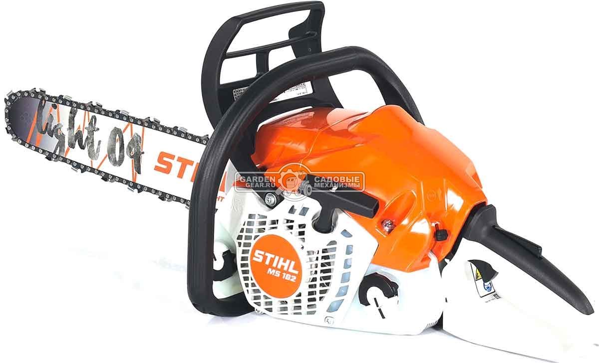Бензопила Stihl MS 182 16" (PRC, 35,8 куб.см., 1,6 кВт/2,2 л.с., 2-Mix, 3/8", 1,3 мм., 55E, 4,6 кг.)