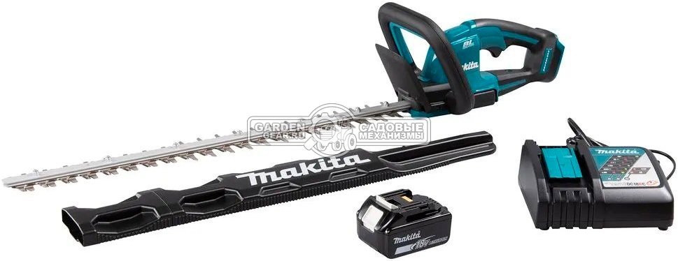 Кусторез аккумуляторный Makita DUH606RF с АКБ 3 А/ч и ЗУ (PRC, LXT BL 18В, 60 см, 20 мм, XPT, 3.0 кг)