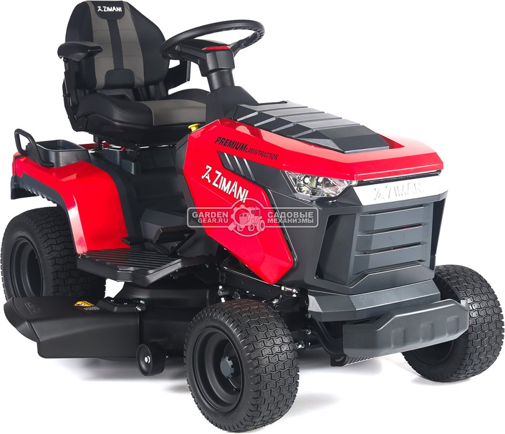 Садовый трактор ZimAni TS98HL MY2025 (PRC, Loncin 452 куб.см., гидростатика, боковой выброс, ширина кошения 98 см, LED панель, 168 кг)