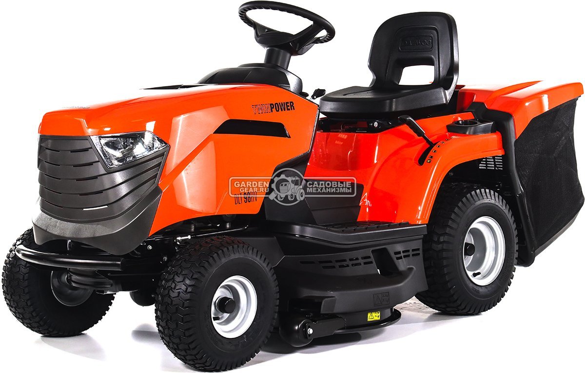 Садовый трактор Daewoo DLT 98HV (PRC, Stiga ST550 V-Twin, 586 куб.см., гидростатика, ширина кошения 98 см, травосборник 240 л, мульчирование, 198 кг)