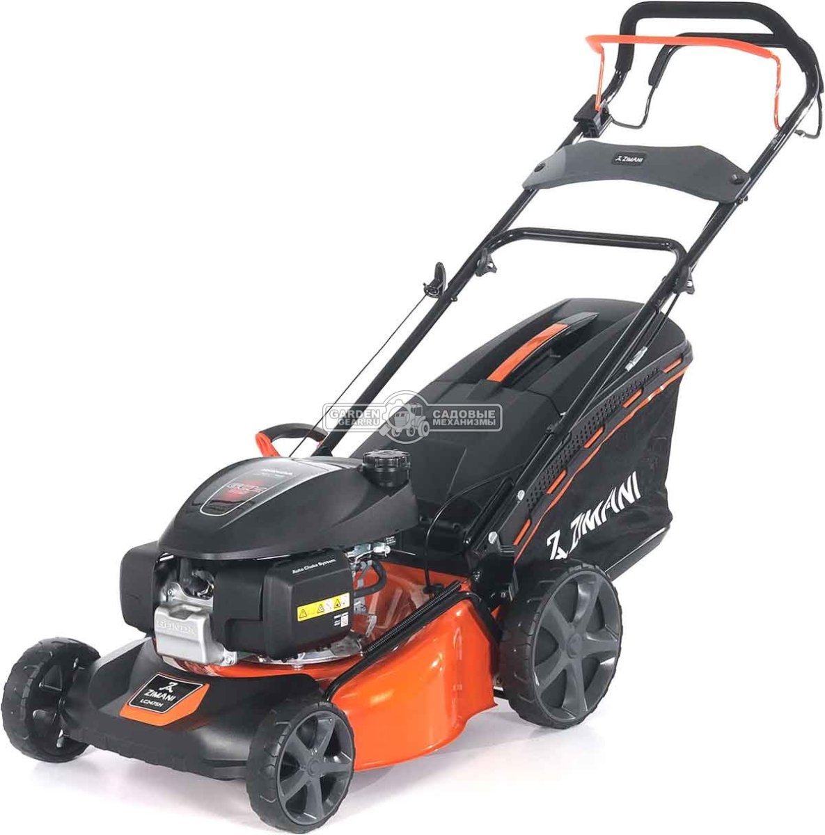 Газонокосилка бензиновая ZimAni LC247SH (PRC, 47 см, Honda GCVx145, 145 см3, сталь, 60 л, 3 в 1, Quattro Blade, 29 кг)