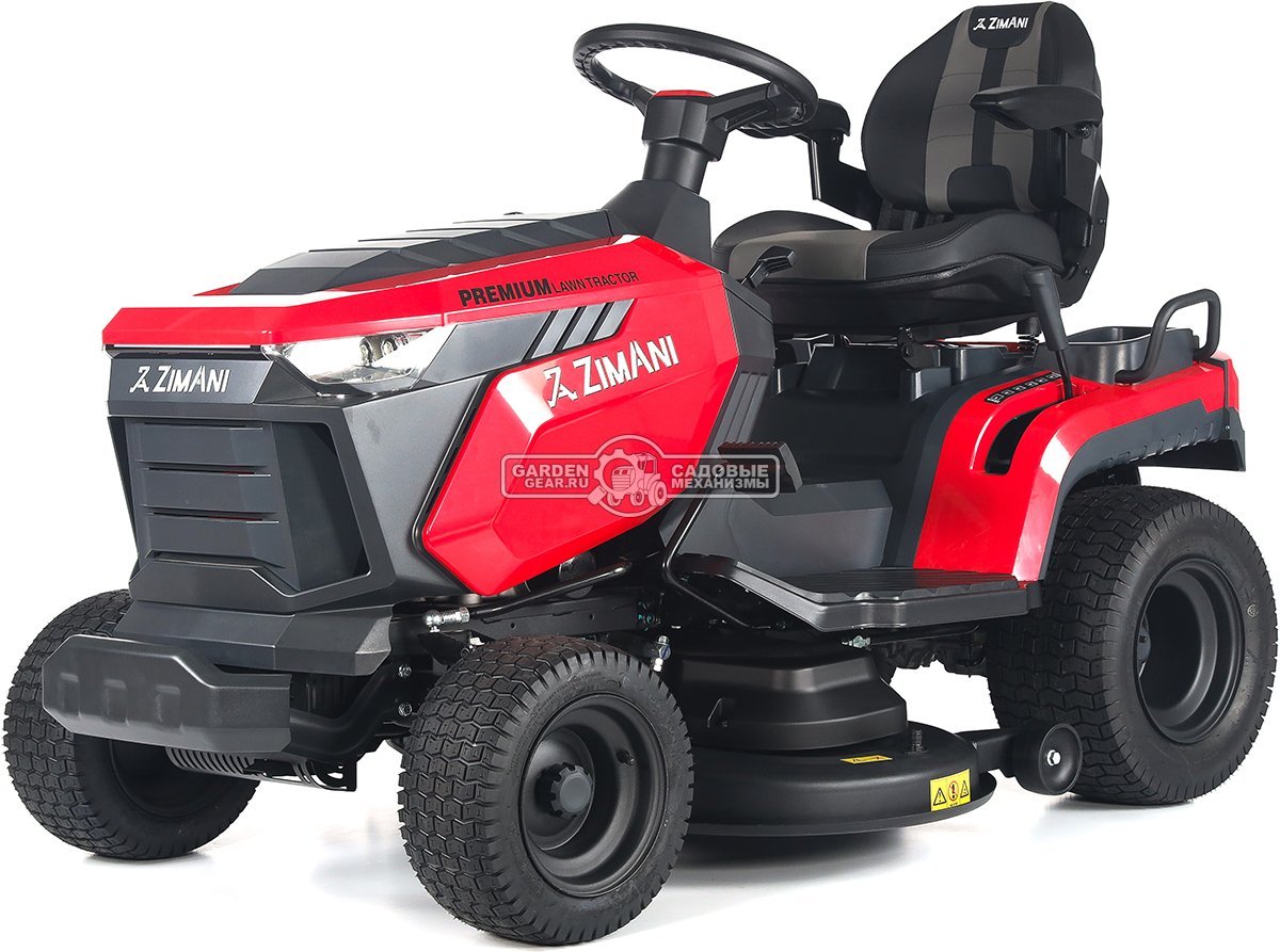 Садовый трактор ZimAni TS98HL MY2025 (PRC, Loncin 452 куб.см., гидростатика, боковой выброс, ширина кошения 98 см, LED панель, 168 кг)