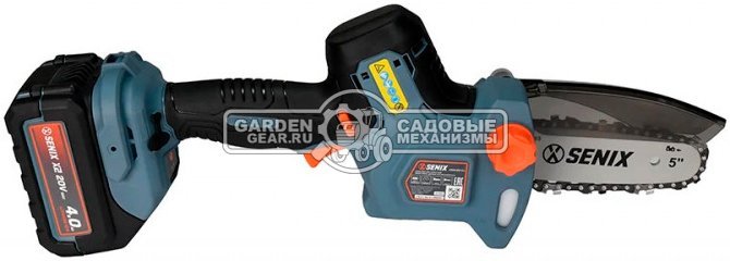 Аккумуляторный цепной сучкорез - минипила Senix CSX2-M3-EU без АКБ и ЗУ (PRC, 20В, шина 5"/13 см, 1/4"-1.1-32E, 1.5 кг)