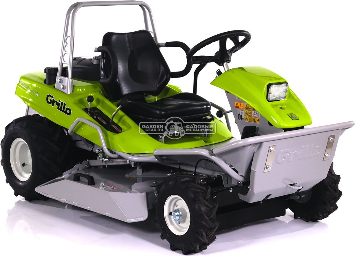 Садовый трактор для высокой травы и работы на склонах Grillo Climber 8.22 (ITA, B&S 7220 PXi, 656 куб.см3, задний выброс, дифференциал, 91 см, 290 кг)
