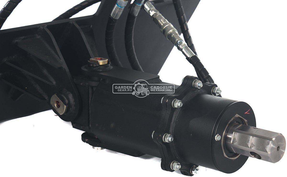 Ямобур (гидравлический вращатель) RED с переходной плитой для мини-погрузчика, 95 кг.