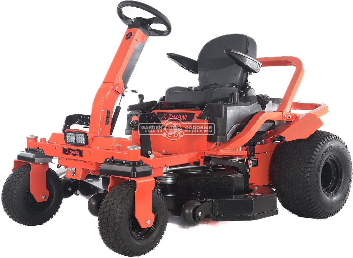 Садовый райдер ZimAni Sierra 54 Pro с нулевым радиусом разворота (PRC, Kohler KT730, V-Twin, 725 куб.см., гидростатика, ширина 137 см., 350 кг)