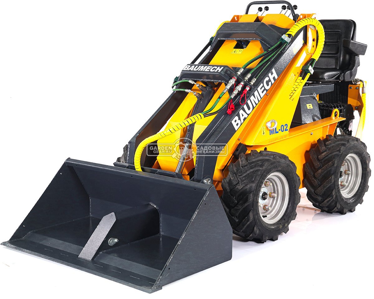 Ковш с саморазгрузкой Baumech 110 см., объём 130 л., с разделительной перегородкой, 80,5 кг.