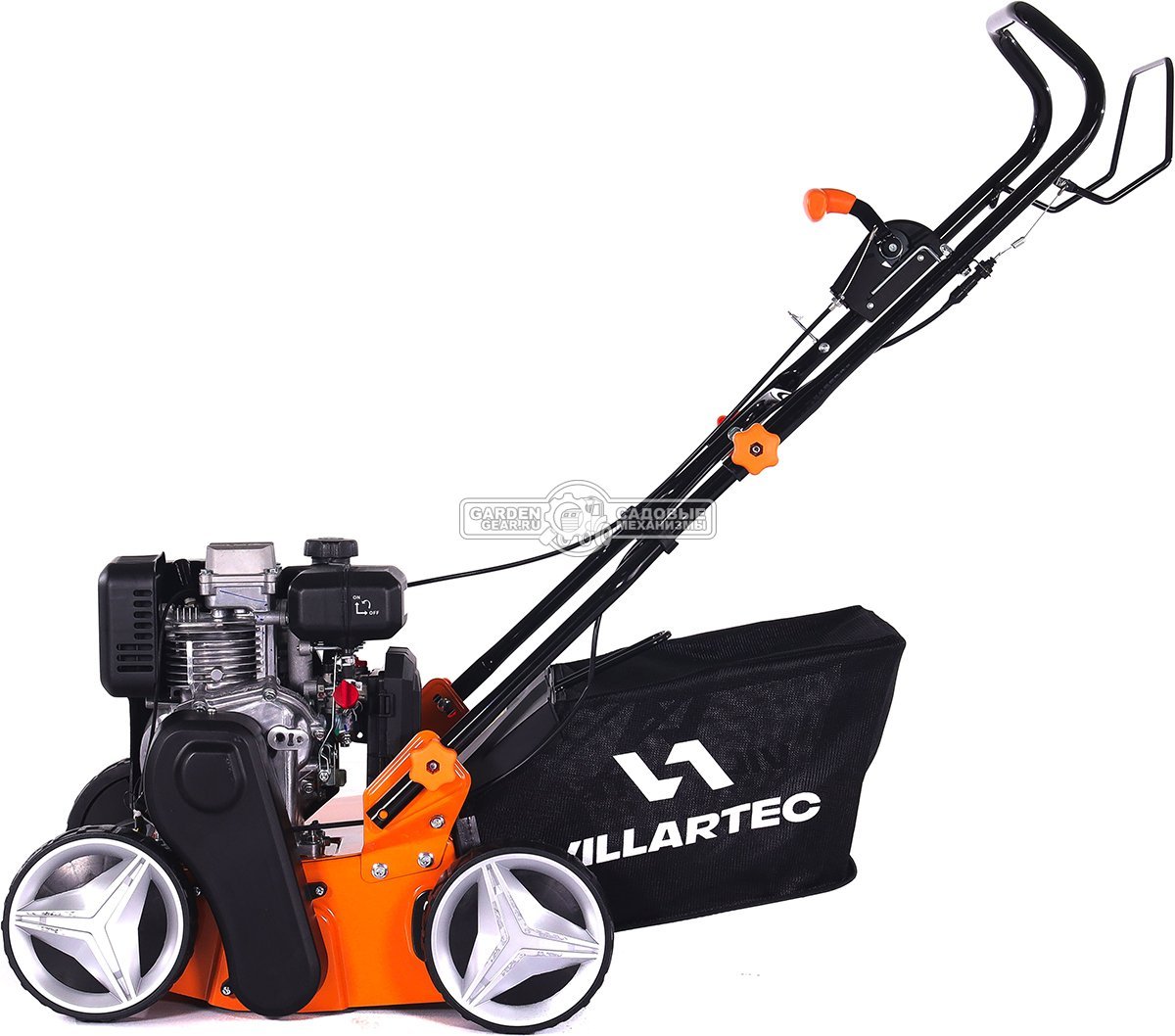 Вертикуттер - аэратор бензиновый Villartec AB 4140 (PRC, 40 см, Loncin 166 см3, ножи + пружины, 45 л, 32 кг)