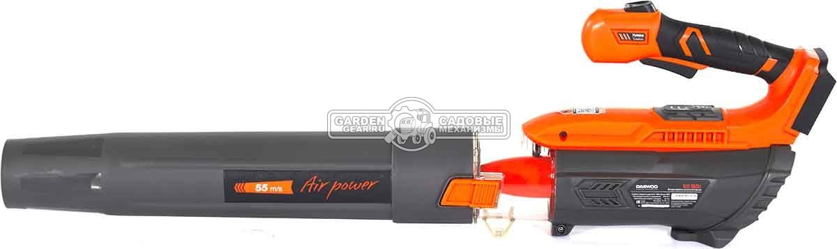 Воздуходувка аккумуляторная Daewoo DABL 5521Li без АКБ и ЗУ (PRC, 21В, 44 м/с, 650 м3/ч, 5.15 кг)