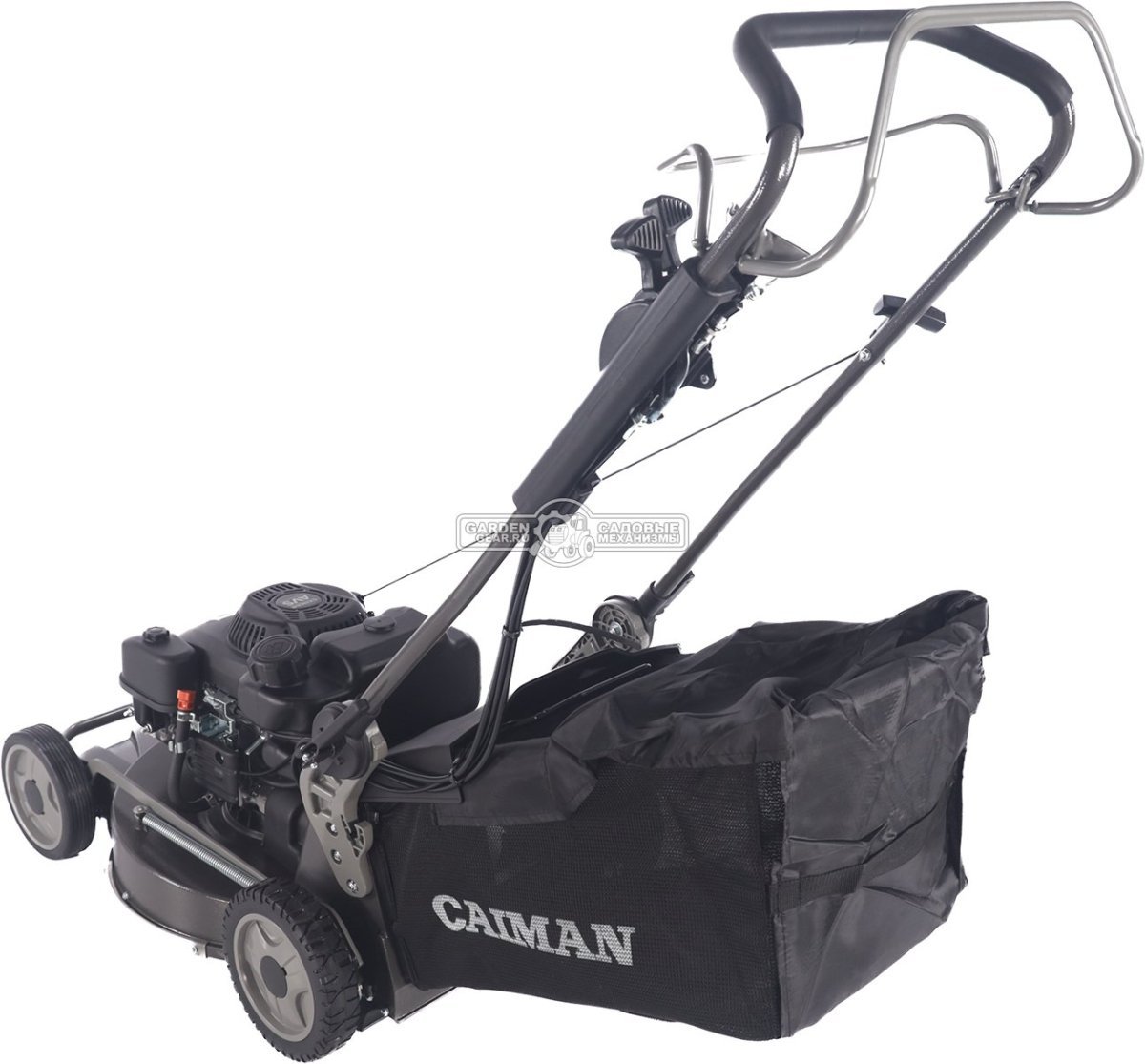 Газонокосилка бензиновая Caiman IXO Prime 55CLV AL (RUS, 53 см, Caiman Green Engine, 224см3, алюминий, кардан, 2 в 1, 70 л, 54,4 кг.)