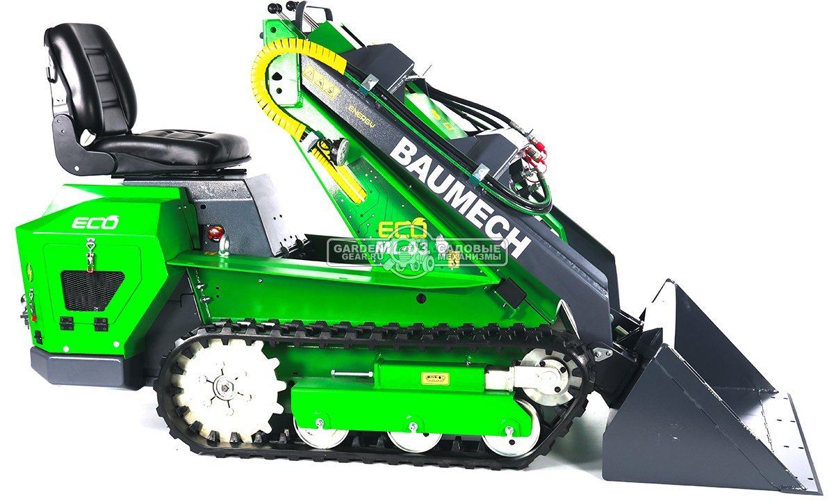 Универсальная машина мини-погрузчик Baumech ML-03 Eco + ковш универсальный 110 см., с электродвигателем