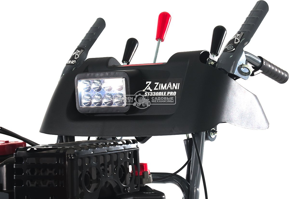 Снегоуборщик ZimAni ST330DLE PRO Quattro Auger (PRC, 76 см, LCT Snow Storm 414 см3, эл/стартер 220В, LED фара, AutoTurn, скорости 6/2, 115 кг.)