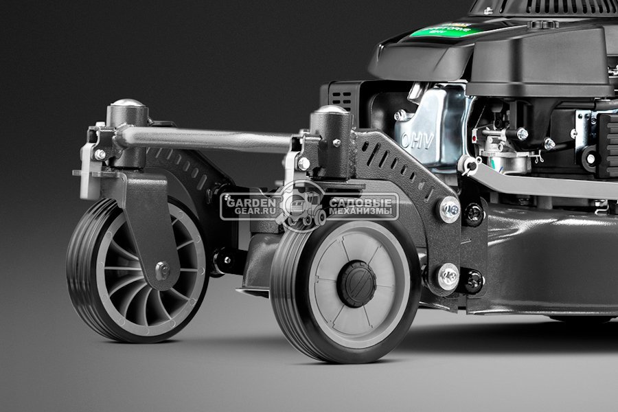 Газонокосилка бензиновая Caiman IXO Prime 55CV SW (RUS, 53 см, Caiman Green Engine, 196 см3, сталь, кардан, рояльные колеса, 4 в 1, 70 л, 56,7 кг.)