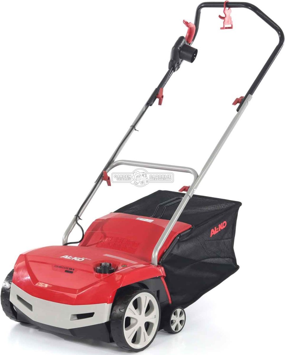 Вертикуттер - аэратор электрический Al-Ko VL 38 E Gudenaa (PRC, 1300 Вт, 38 см, ножи+пружины, пластик, 55 л, 13.8 кг)