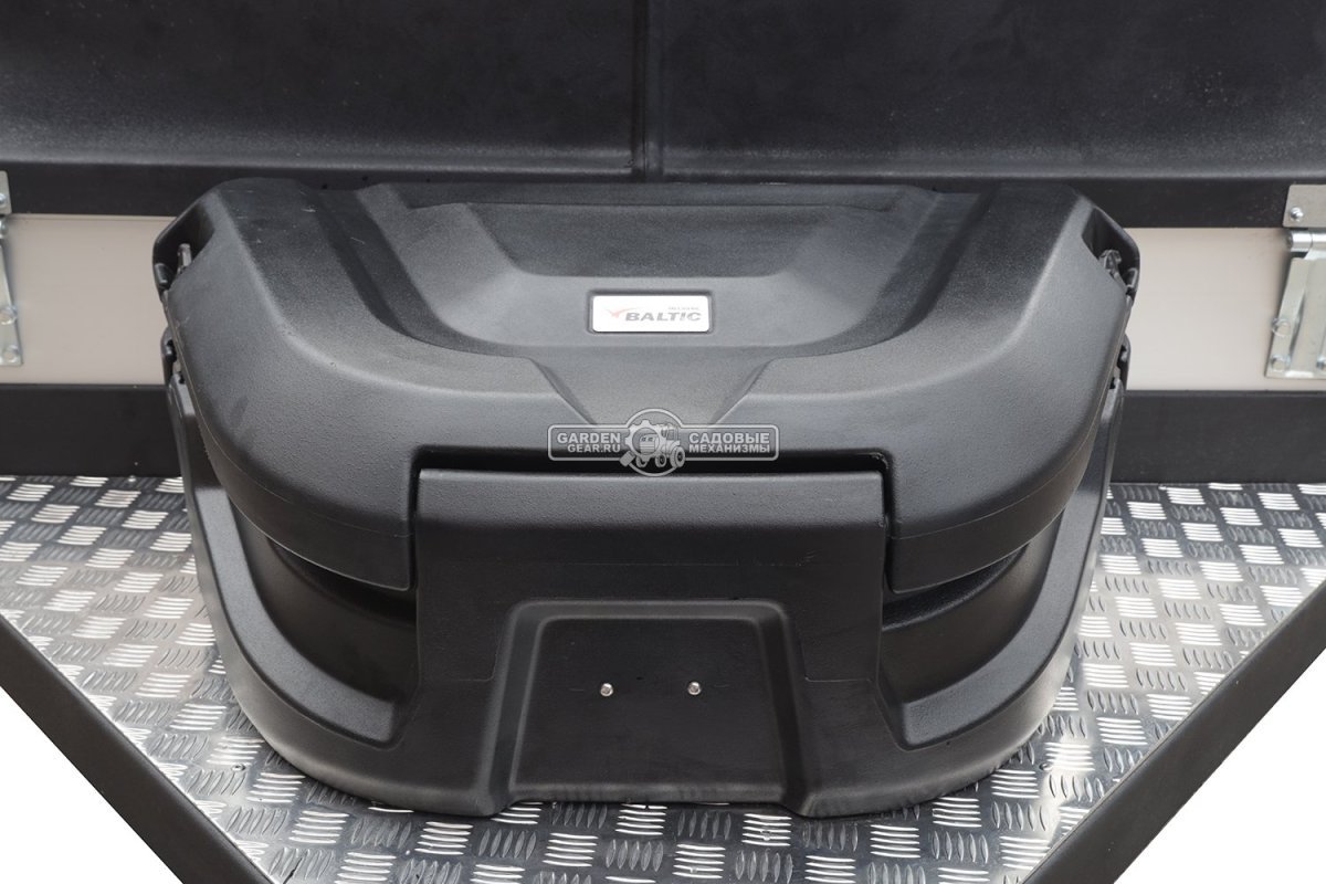 Прицеп с опускающейся платформой на пневмоподвеске Baltic Mechanic Polygon-City PC 750 для перевозки мини-спецтехники, пневмолифт, крышка, 3500x1500